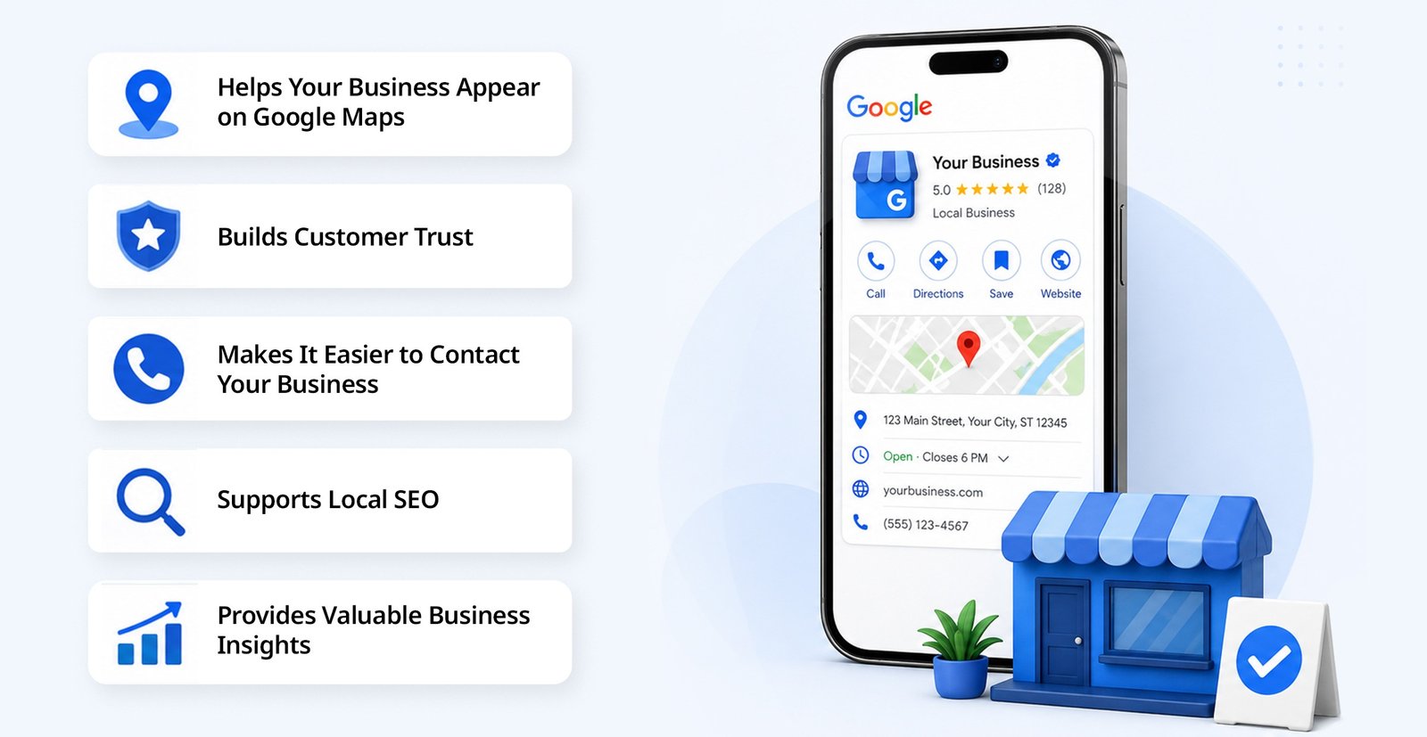 Google Maps business listing and local SEO