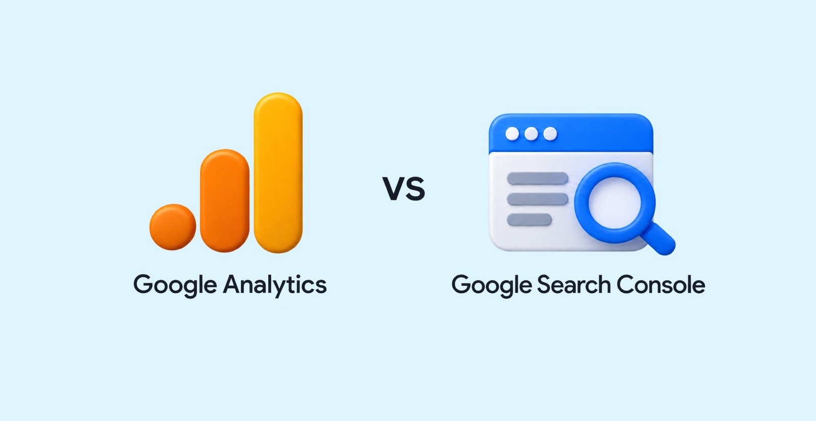 Google Analytics vs Google Search Console