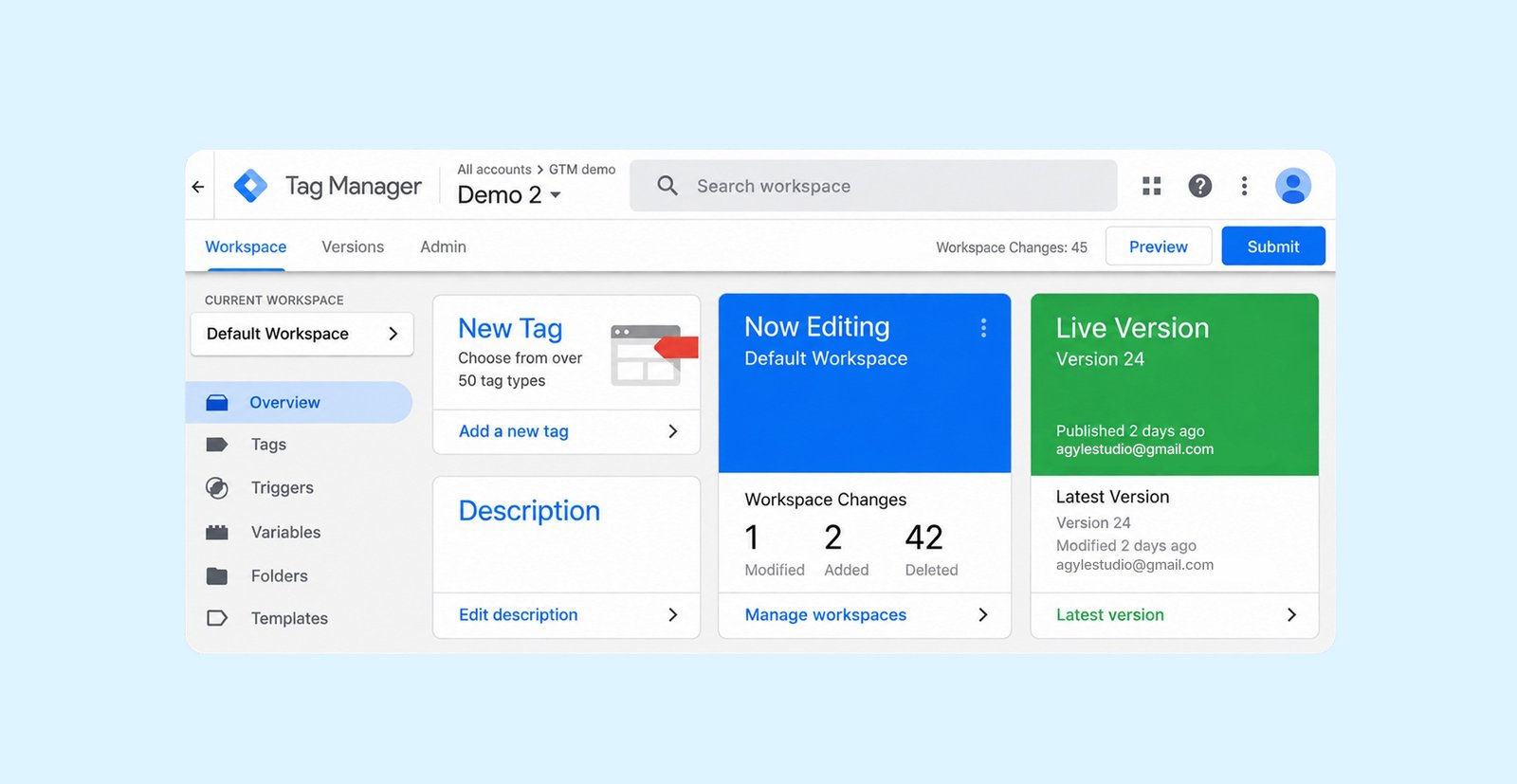 Simple Google Tag Manager Example